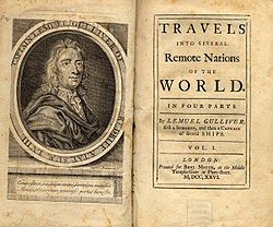 Showing The First Edition of Gulliver's Travels
