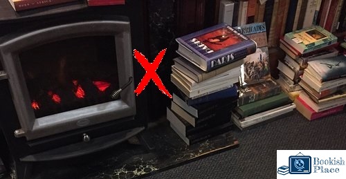 Avoid Direct Heat on books to Store Books in Plastic Containers