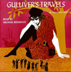 Gulliver's Travels Audiobook Cover read by Michael Redgrave